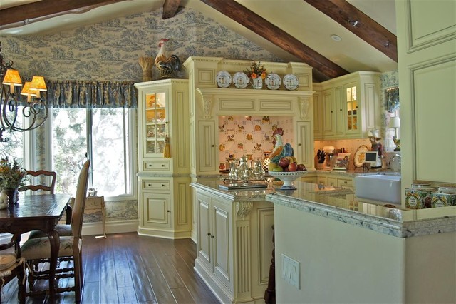 Kitchen Decorating In Traditional Style Using Sink Shelf Corner