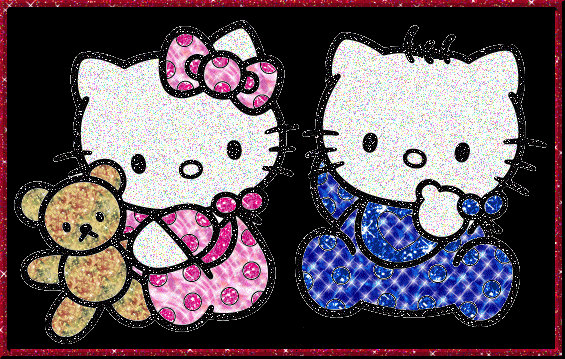 Glitter Gifs Hello Kitty