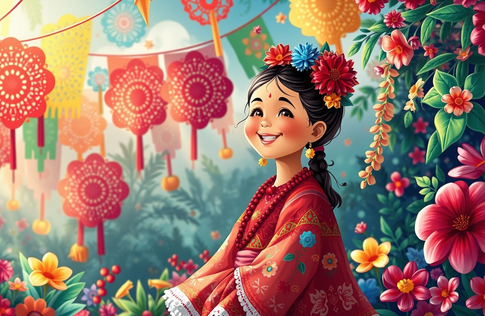 Mexican Girl Wallpaper