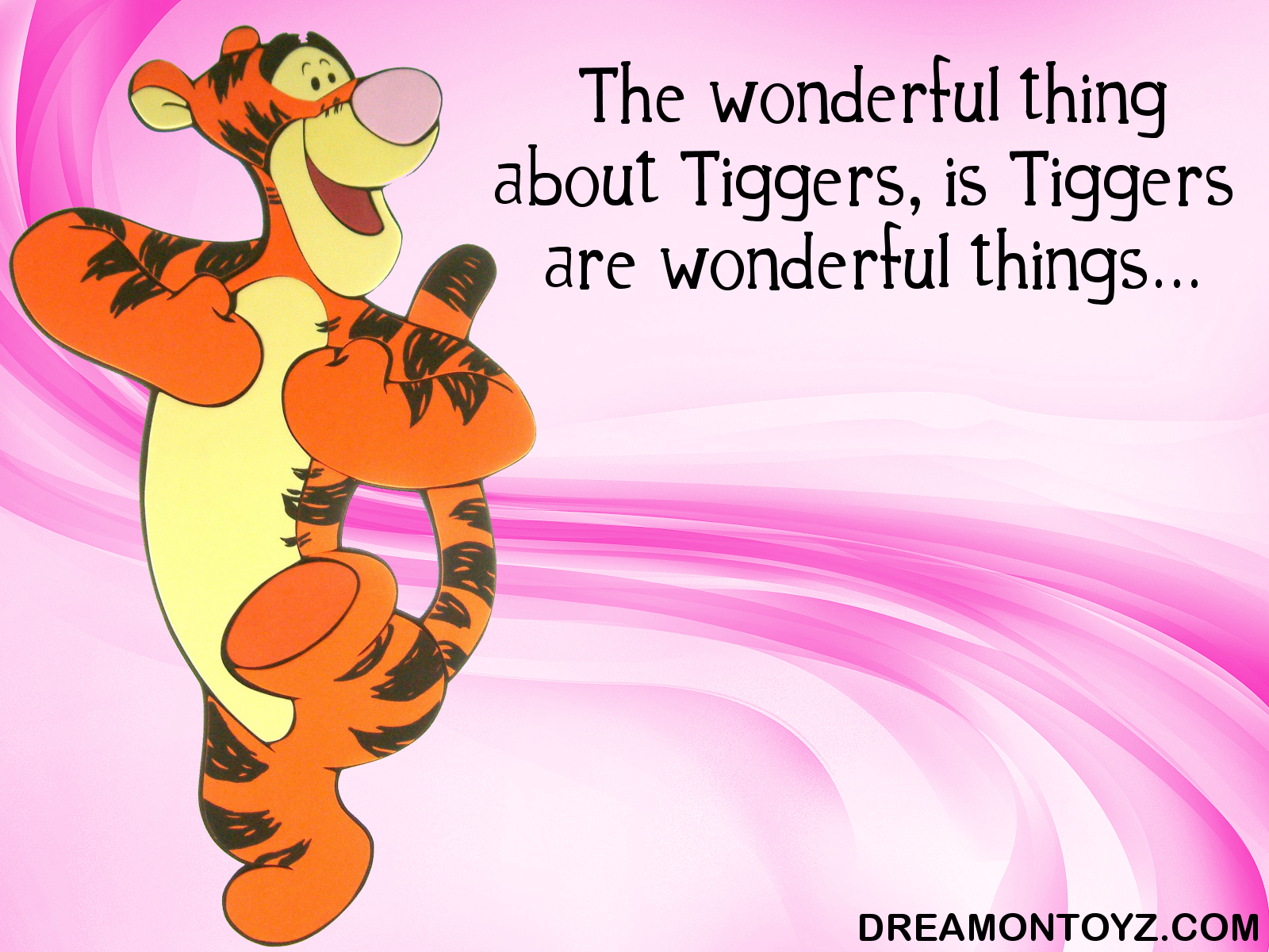 Tigger Pink Wallpaper The Wonderful Thing About Tiggers Is