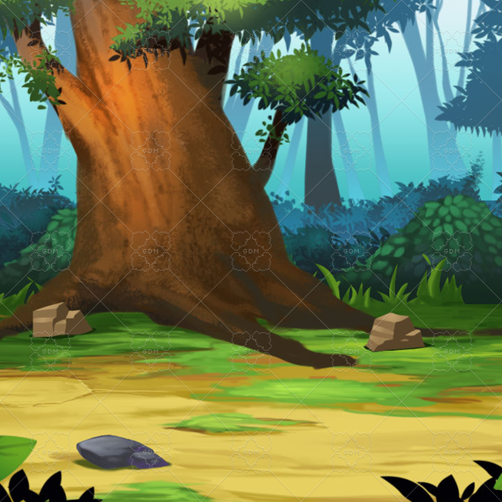 Sidescroll Forest Background Gamedev Market