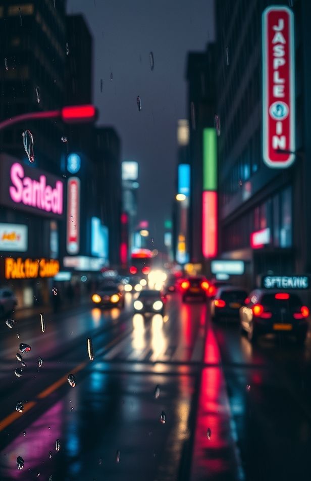 City Rain Wallpaper