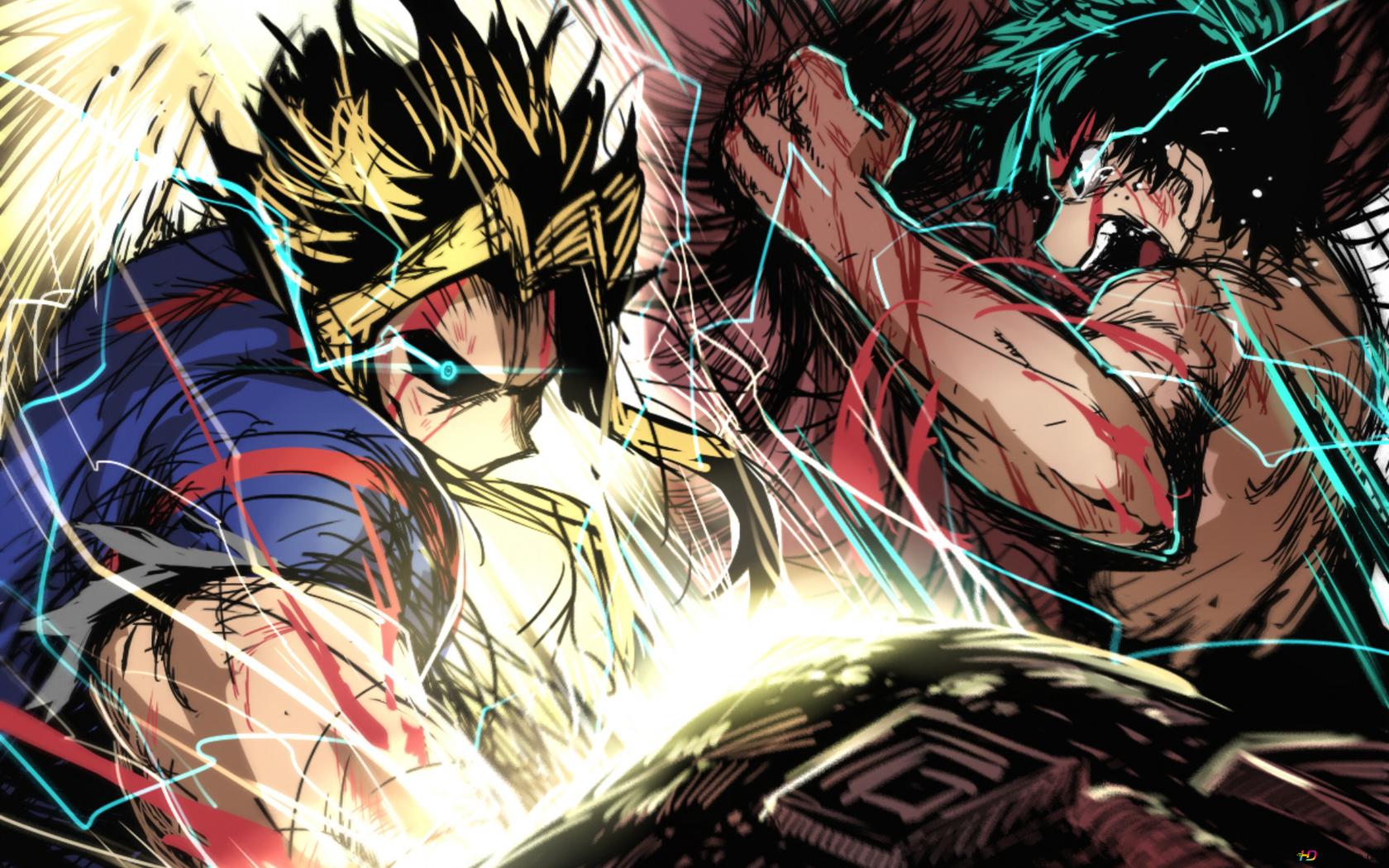 Anime Fight Scene Wallpaper