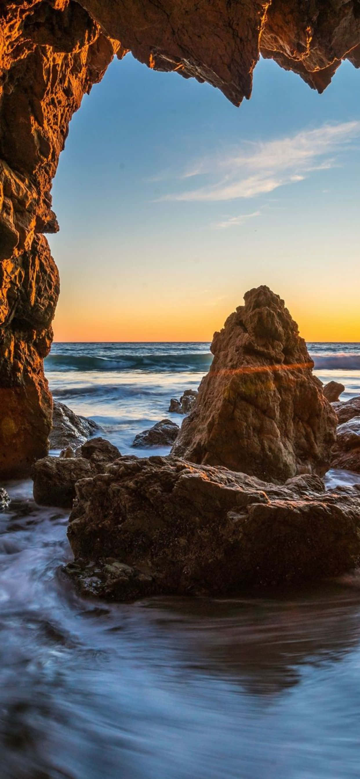 iPhone Xs Max Malibu Background Wallpaper