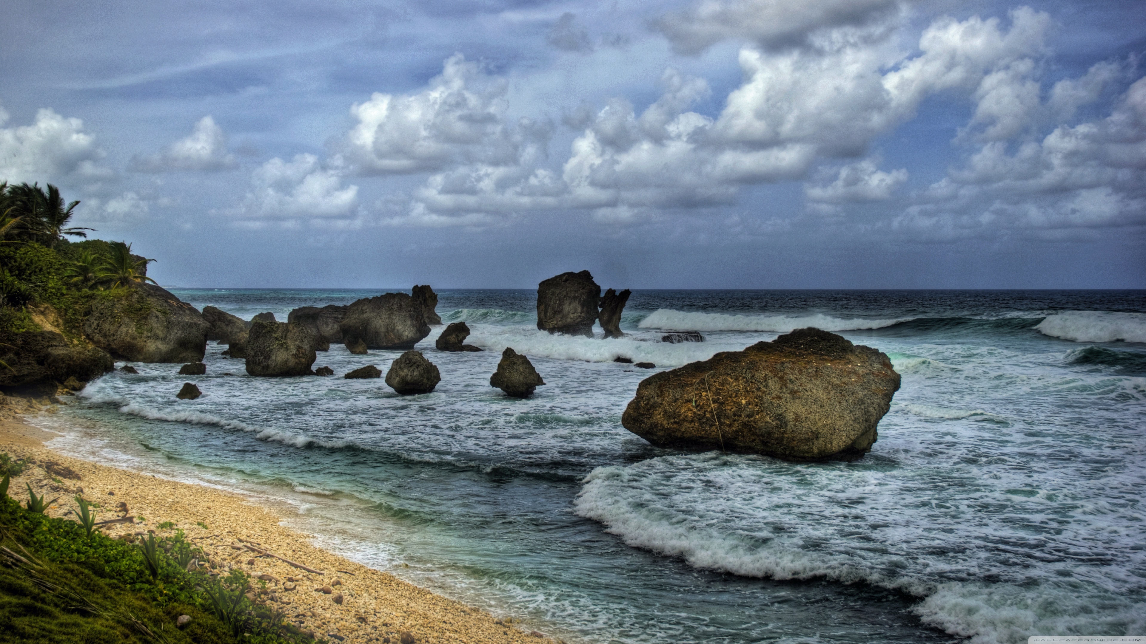 A Beach Barbados 4k HD Desktop Wallpaper For Ultra Tv