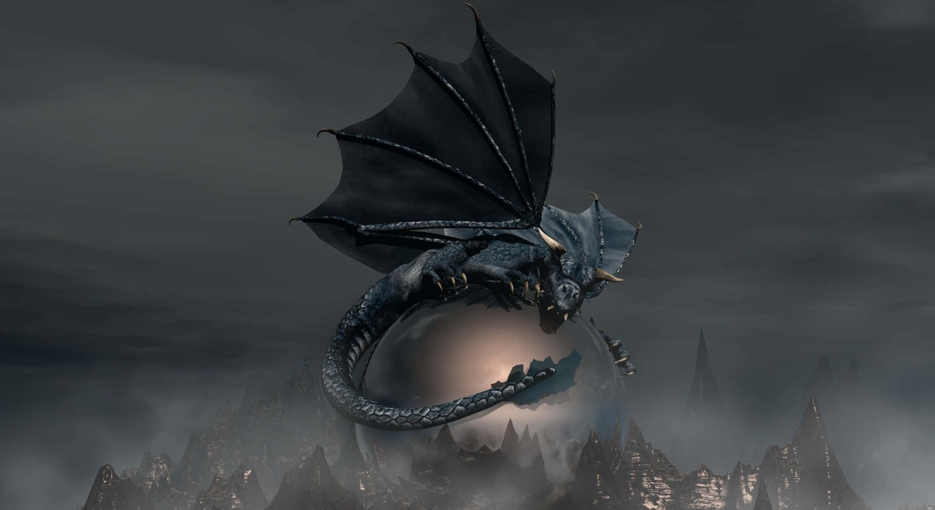 A Majestic Of Beautiful Dragon Wallpaper
