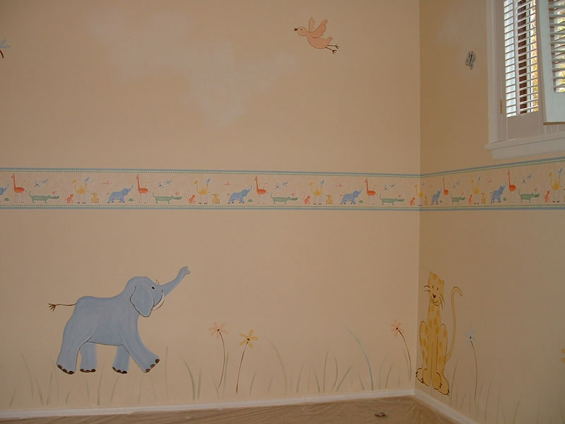 Baby Elephant Wallpaper Border