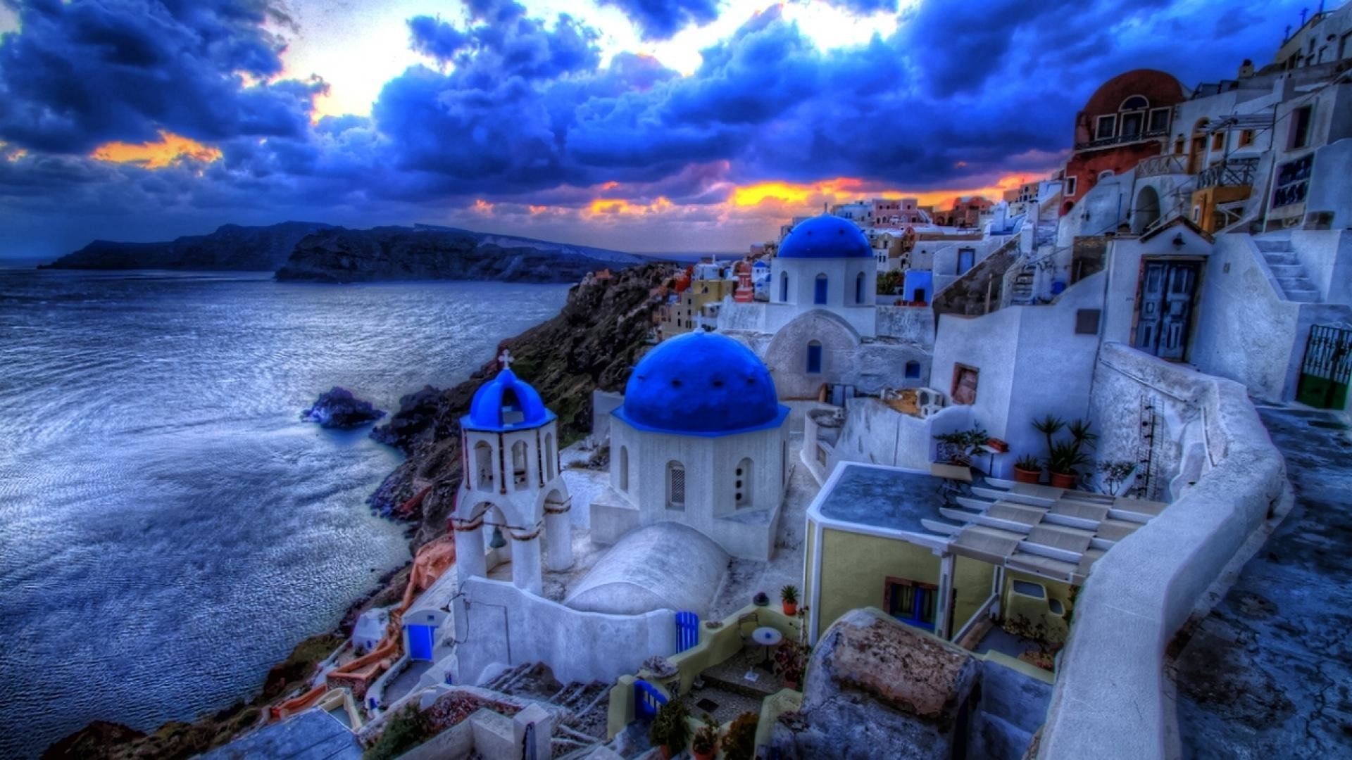 Santorini HD Wallpaper Background Image