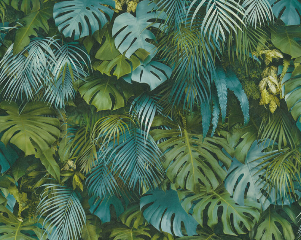 AS Cration Wallpaper Jungle Blue Green 372803