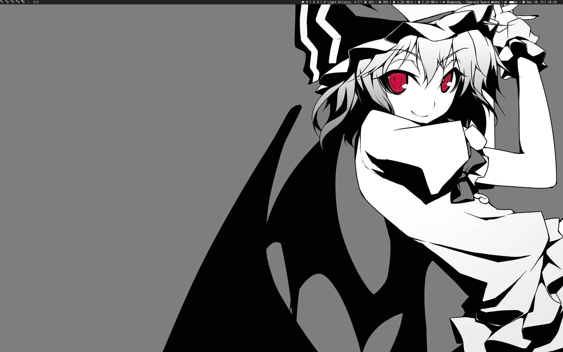 Pap Is De Parede Anime Em Preto E Branco Wallpaper