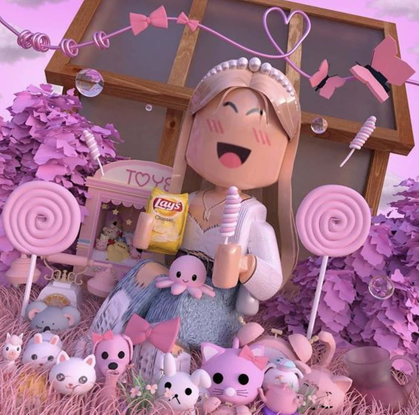 Girl Roblox Character Wallpaper
