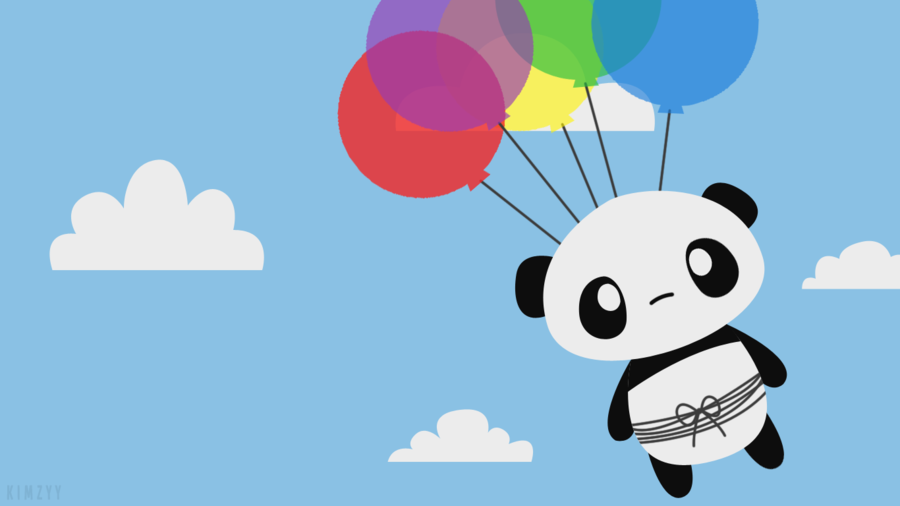 Balloon Panda Wallpaper By Kimzyy