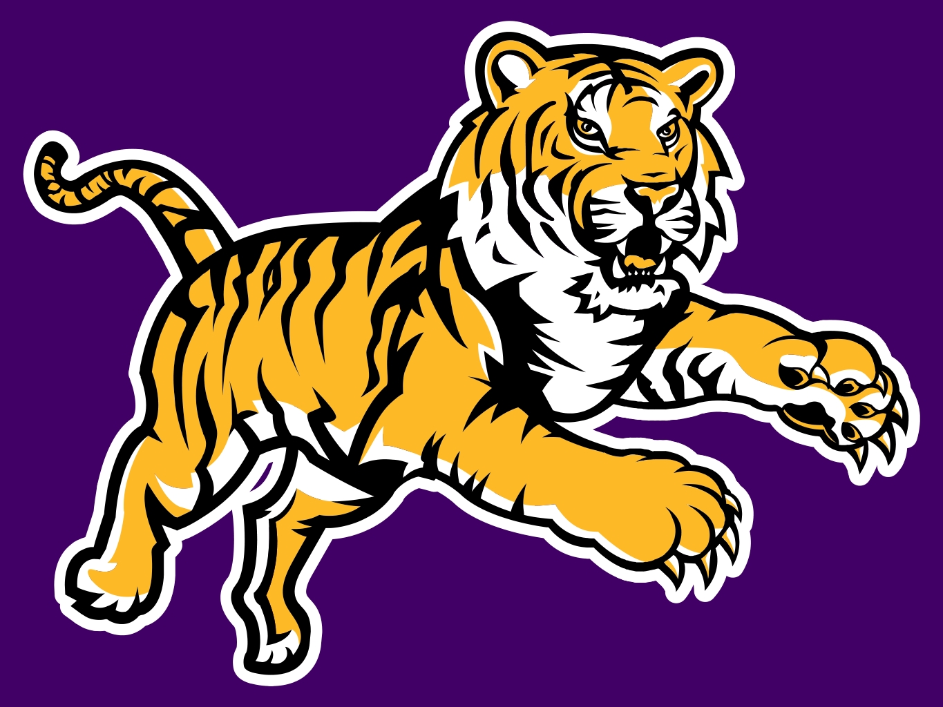 Old Lsu Tigers Logo Primary