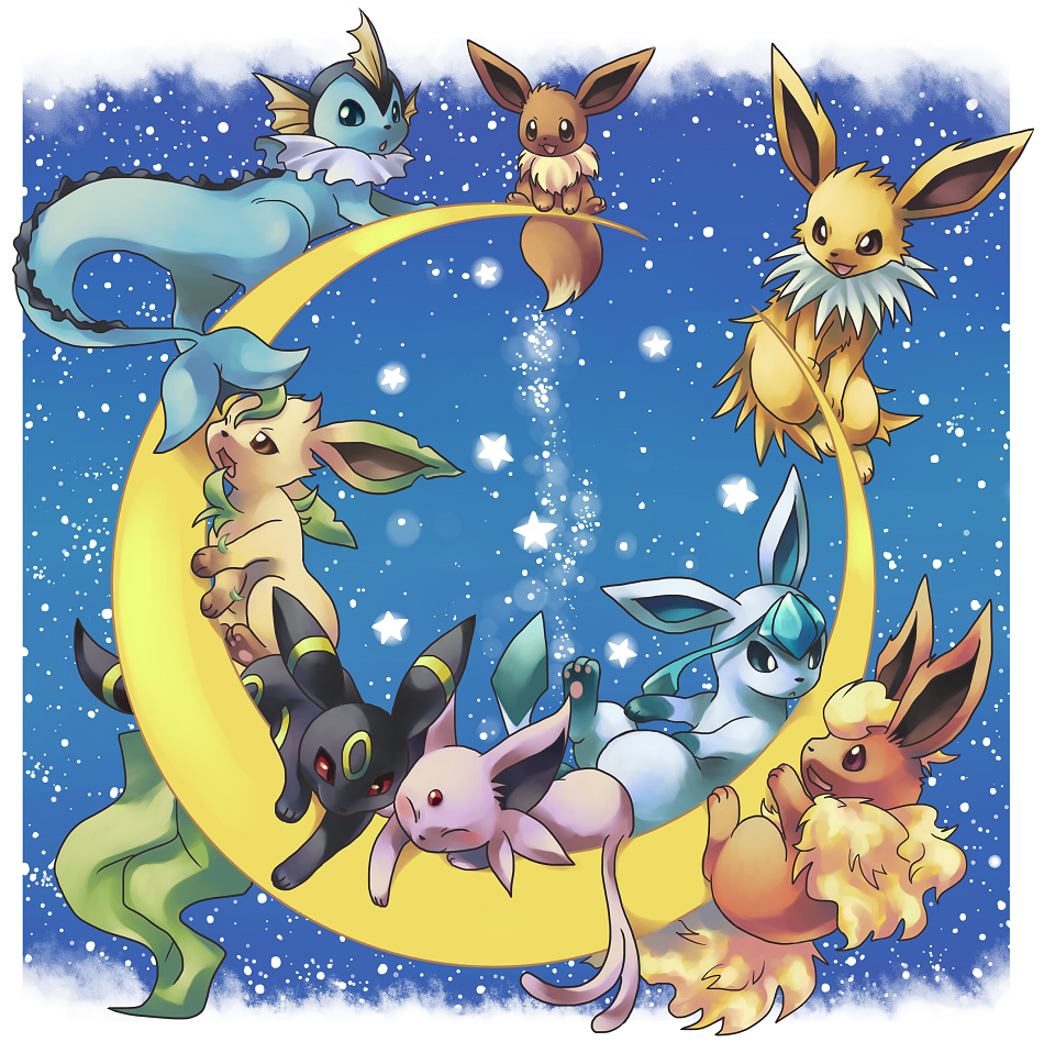 48 Pokemon Eevee Evolutions Wallpaper On Wallpapersafari