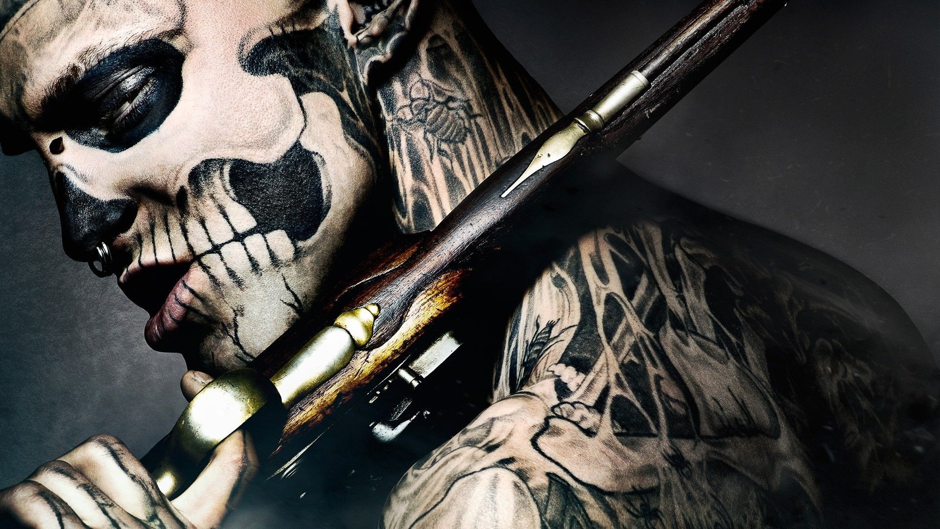 Skeleton Tattoo HD Wallpaper
