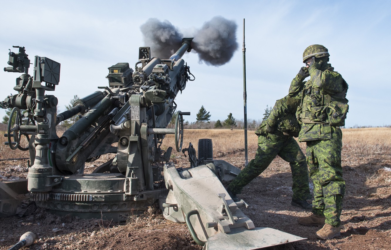 Wallpaper Soldiers Volley Artillery Howitzer Mm M777