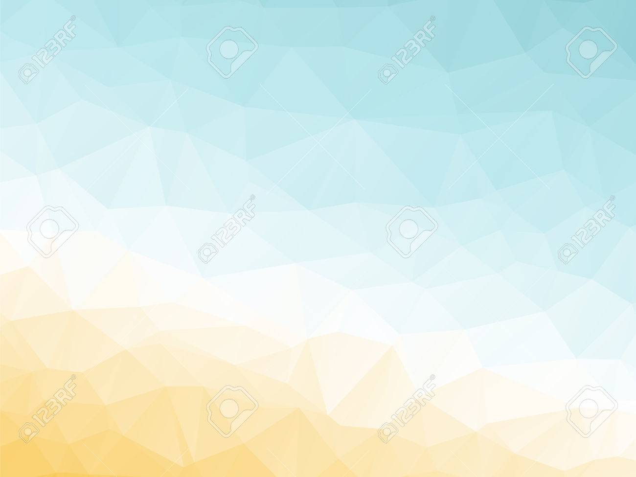 Abstract Triangular Yellow White Orange Summer Background Royalty
