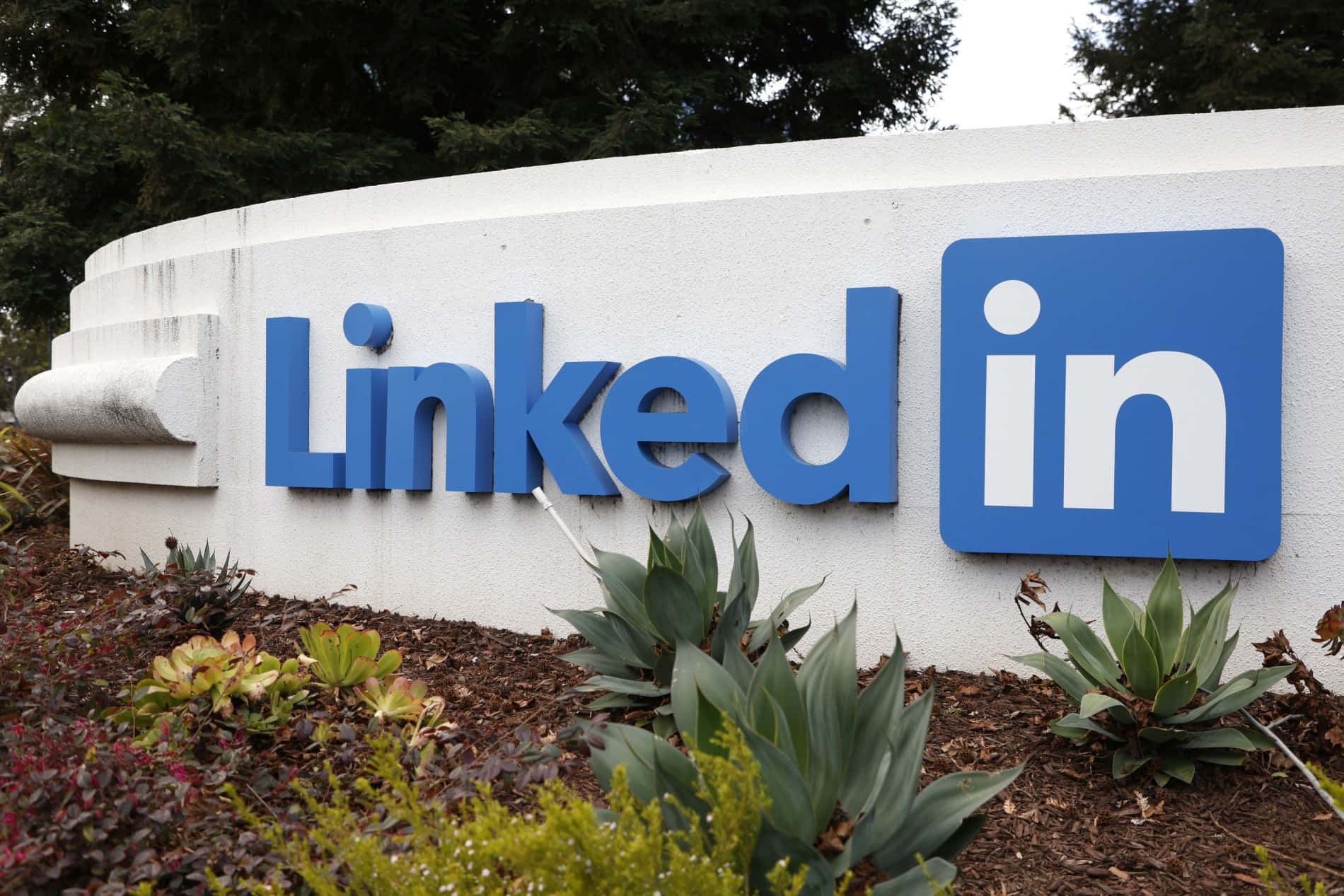 LinkedIn Sign at Corporate Headquarters