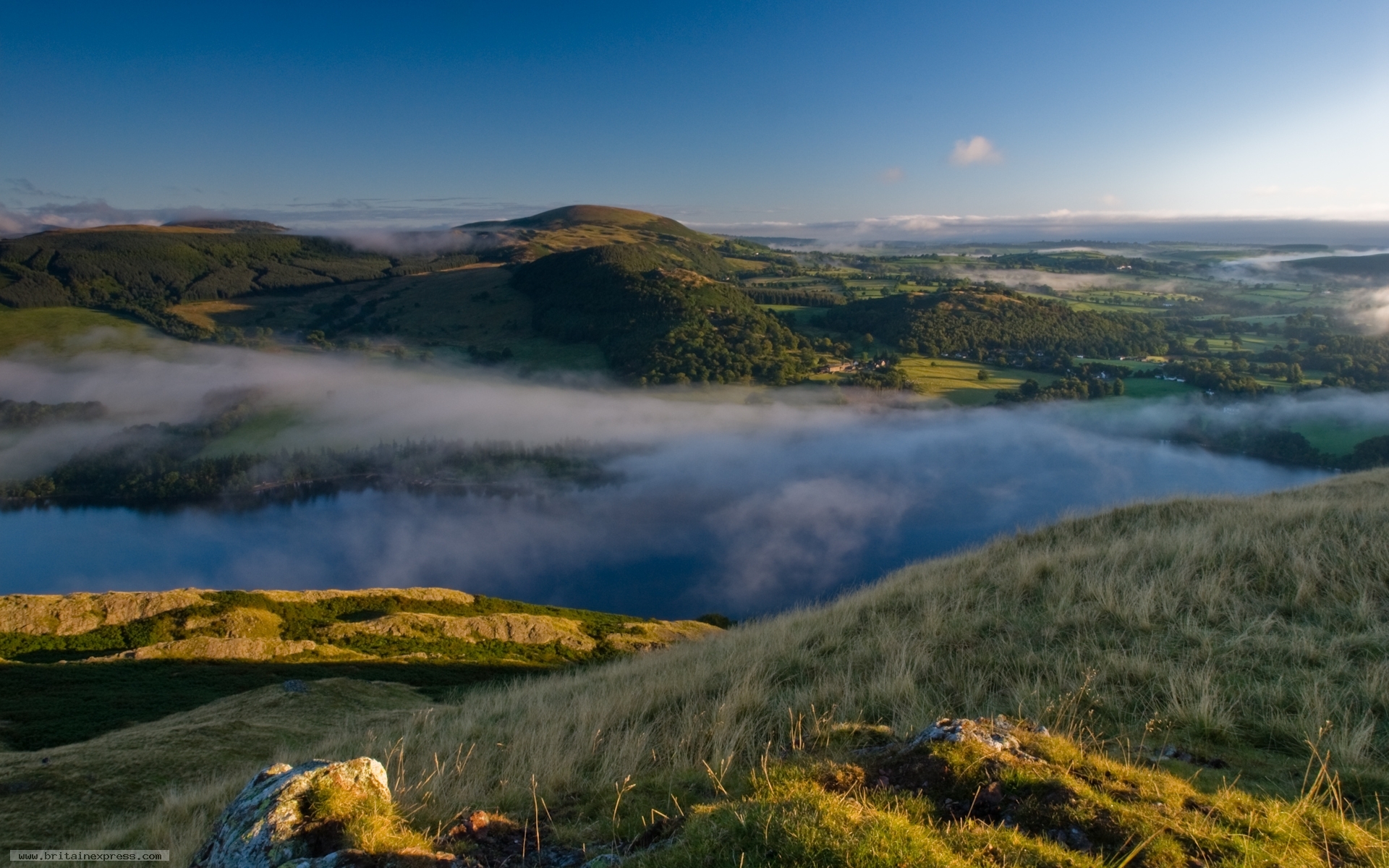 Photo of Ullswater from Hallin Fell Lake District