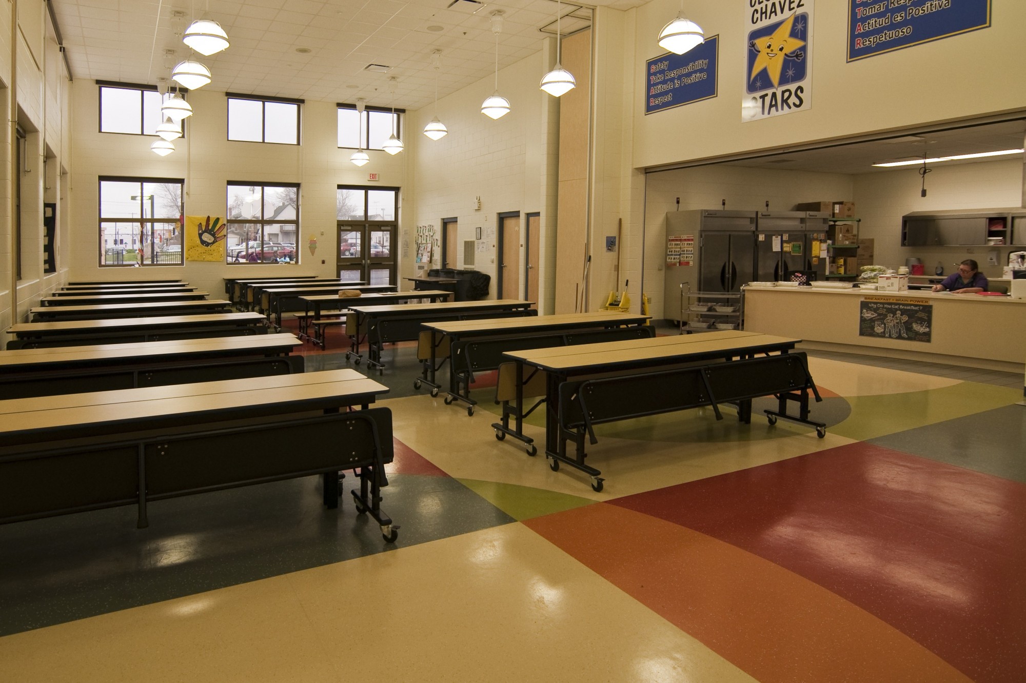 Cesar E Chavez Elementary School Cafeteria Furniture City History