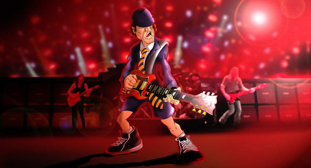 Angus Young Ac Dc By Moislopez