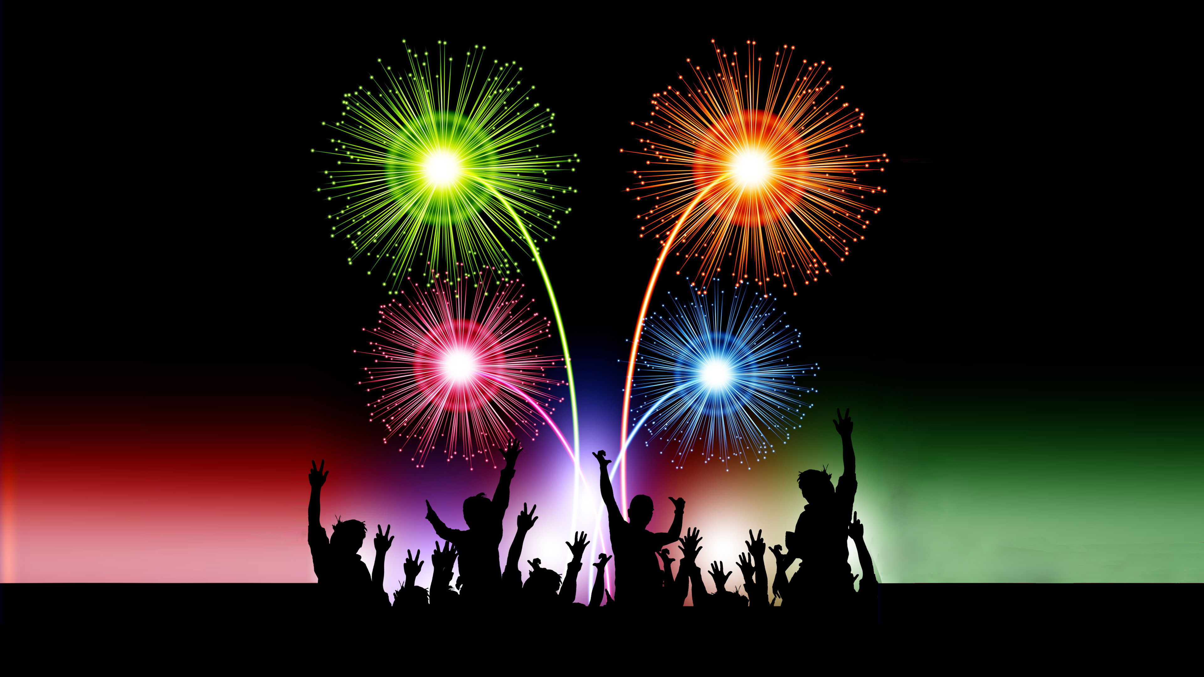 Happy New Year 2020 Celebration Animated 3d Fireworks Desktop Hd