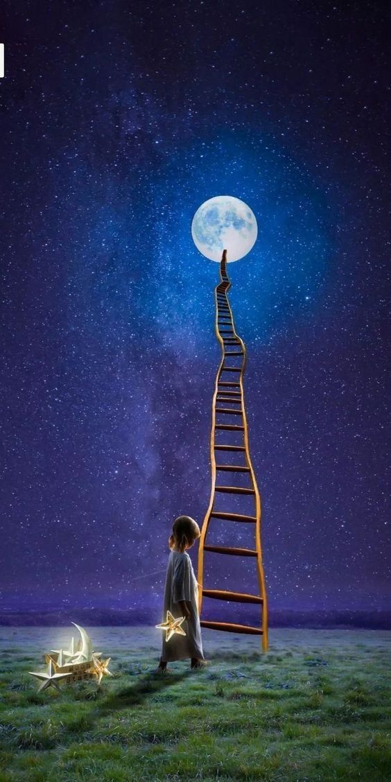 Lucid Dreams In Night Sky Painting iPhone