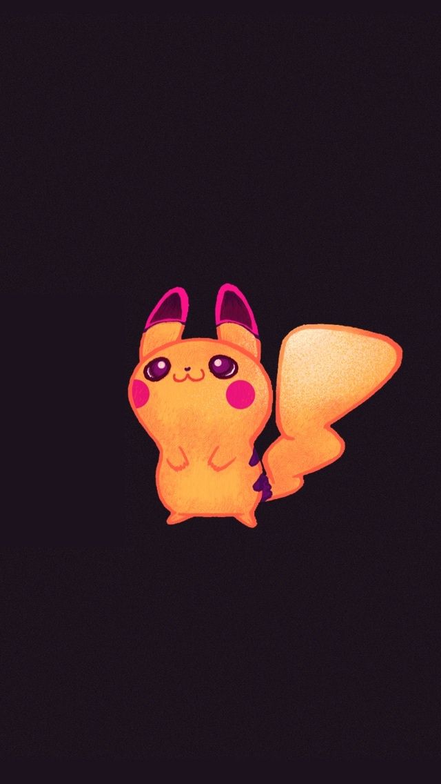 Pikachu Cute Pokemon iPhone Wallpapers mobile9 Neon Kawaiimon