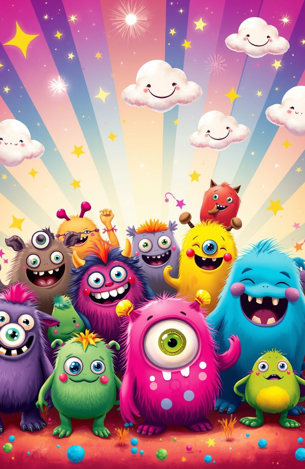 Cute Monster Wallpaper