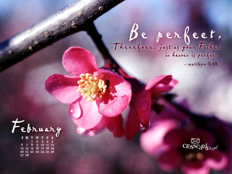 February Matthew Desktop Calendar Monthly Calendars