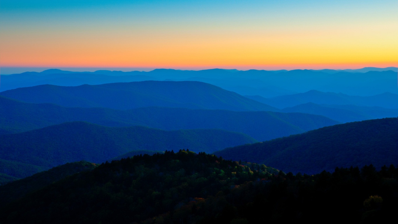 Another North Carolina Mountain Sunset Wallpaper