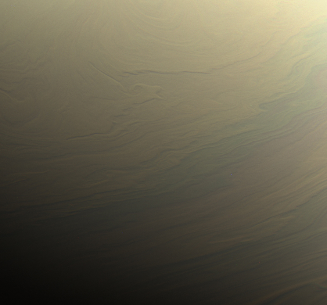 Space Image Dreamy Swirls On Saturn