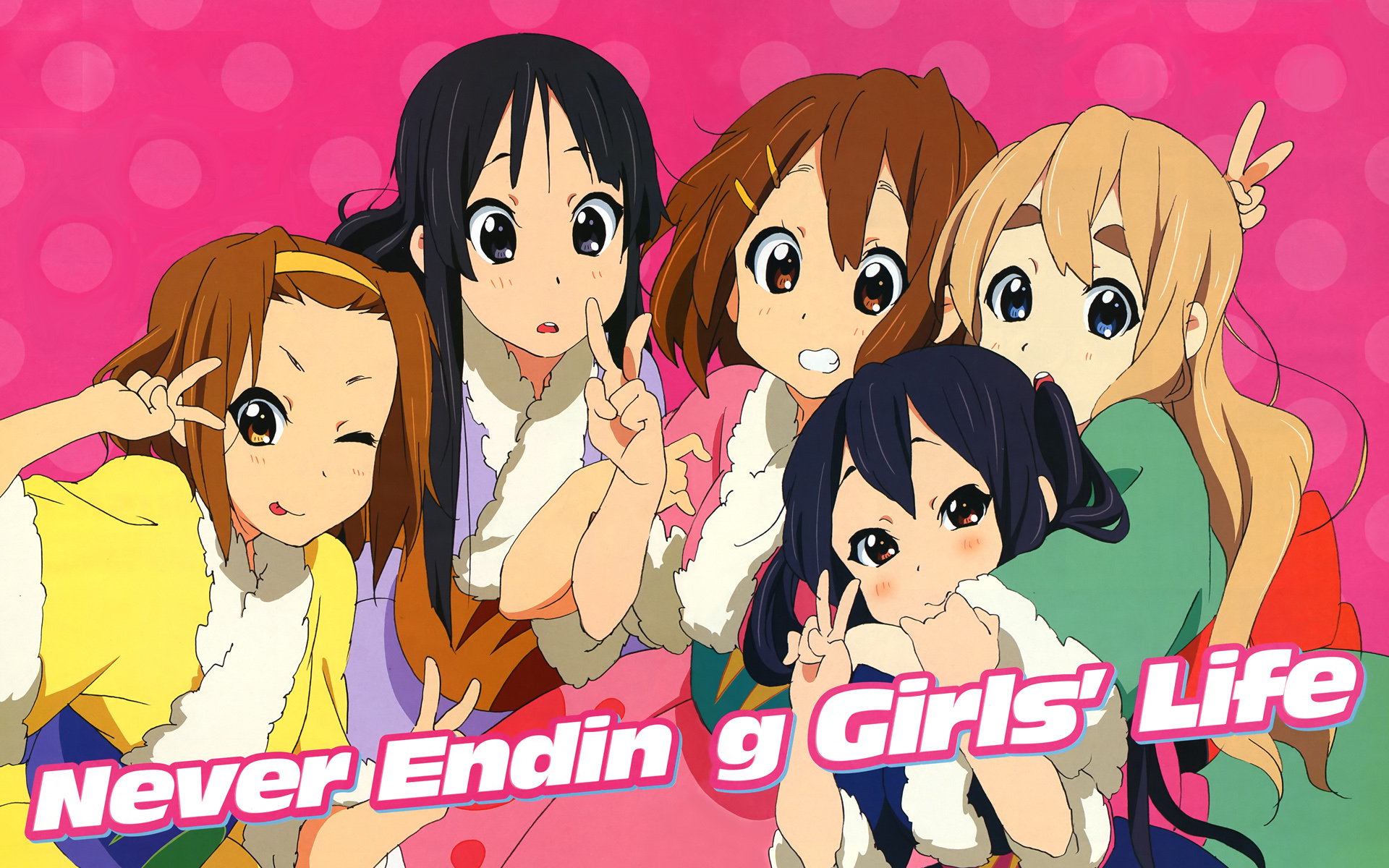 Anime Friends Girls HD Wallpaper