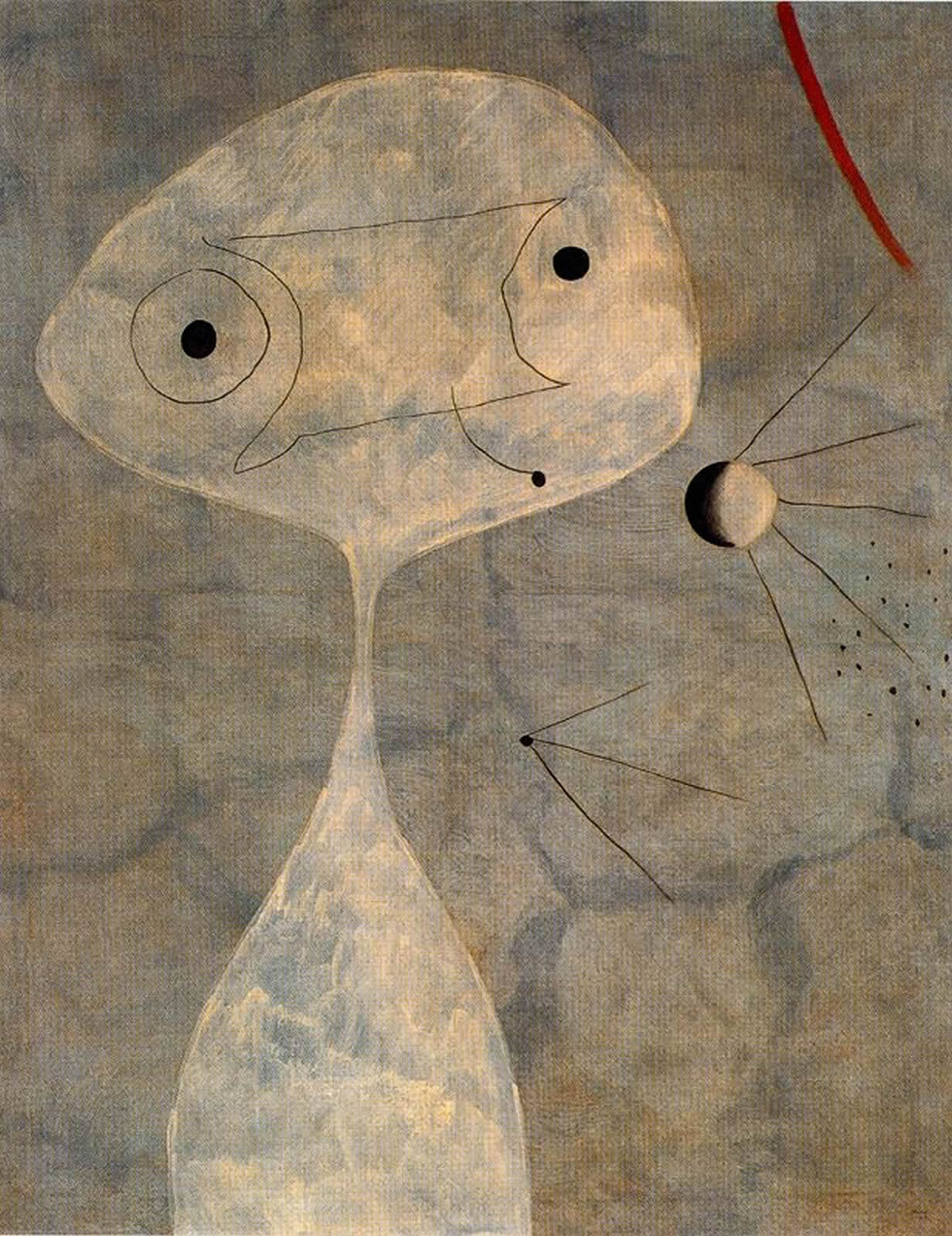 Man With Pipe Joan Miro Wallpaper Image