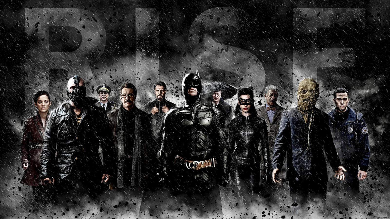 The Dark Knight Rises All Characters Poster HD Wallpaper Vvallpaper 1600x900