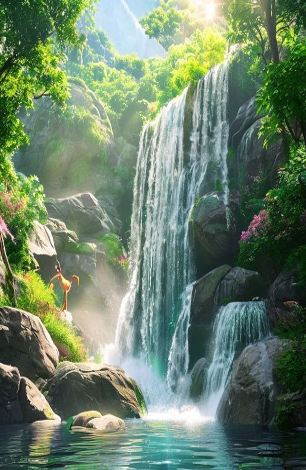 3d Animated Waterfall Wallpaper