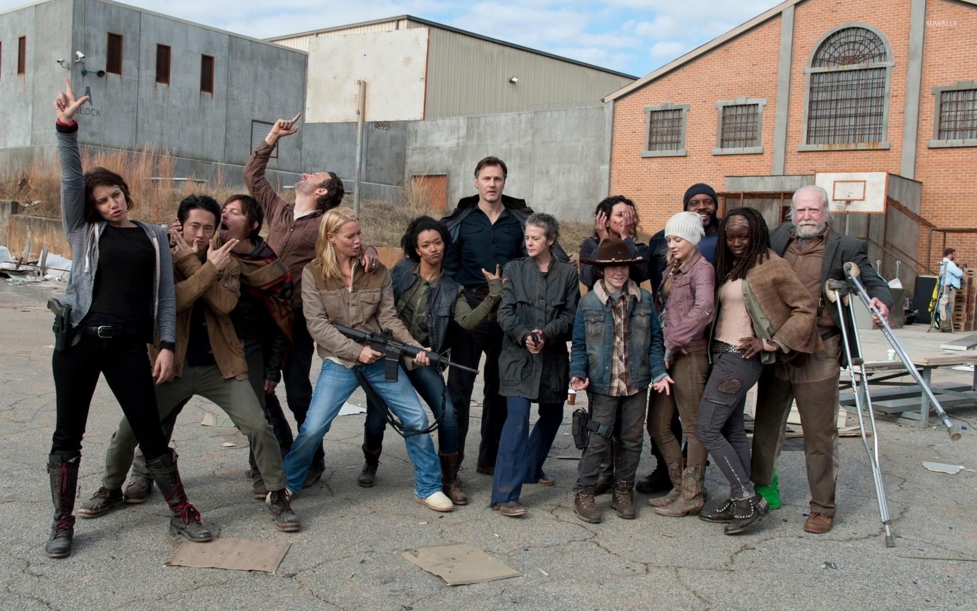 The Walking Dead Cast Wallpaper Tv Show