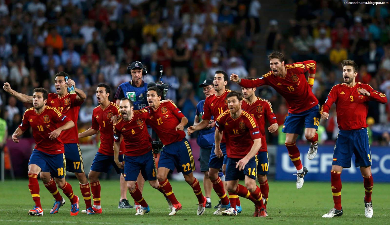 Spain National Football Team Final Celebration Euro 2012