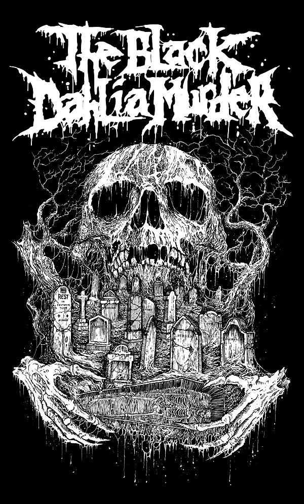The Black Dahlia Murder Usa T Shirt Artwork By Riddickart On