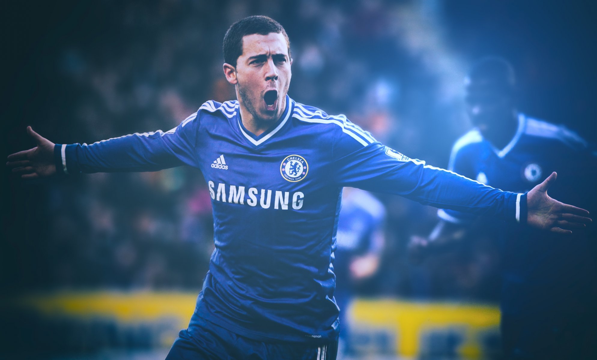 Eden Hazard Chelsea London Ramires Stamford Bridge Goal HD Wallpaper