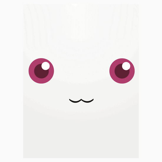 Kyubey White Background Stickers By Leaficia