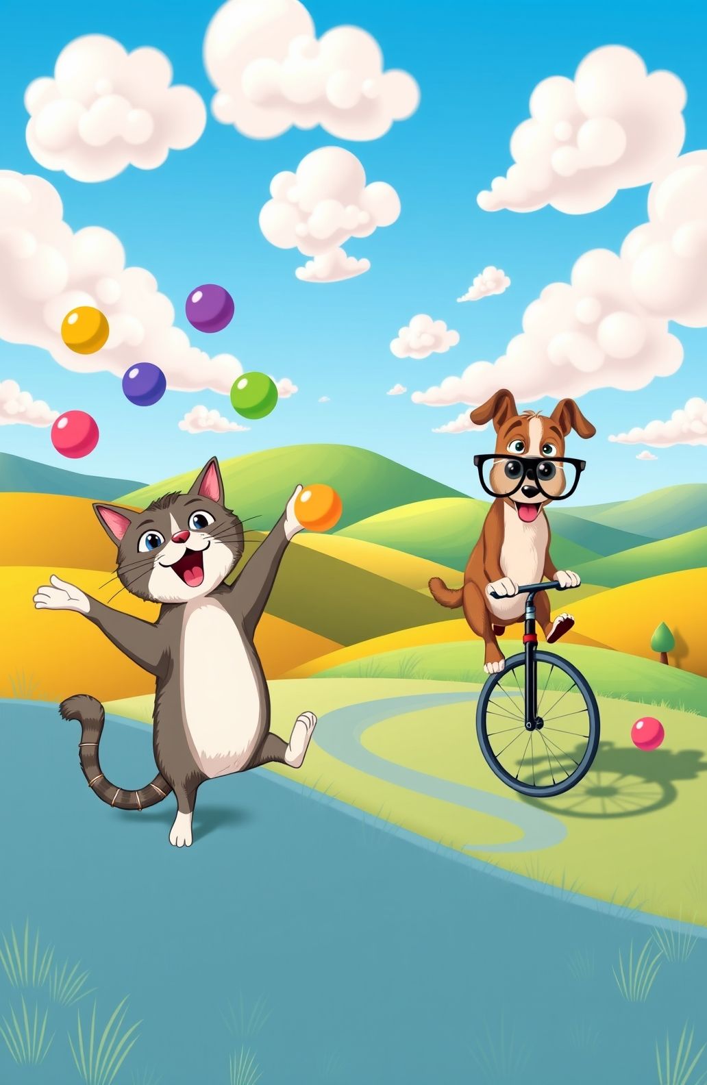 Funny Dual Screen Wallpaper