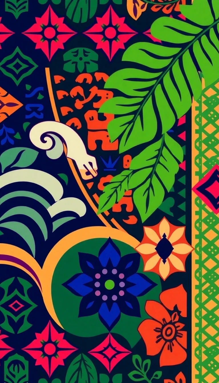 Polynesian Tribal Wallpaper
