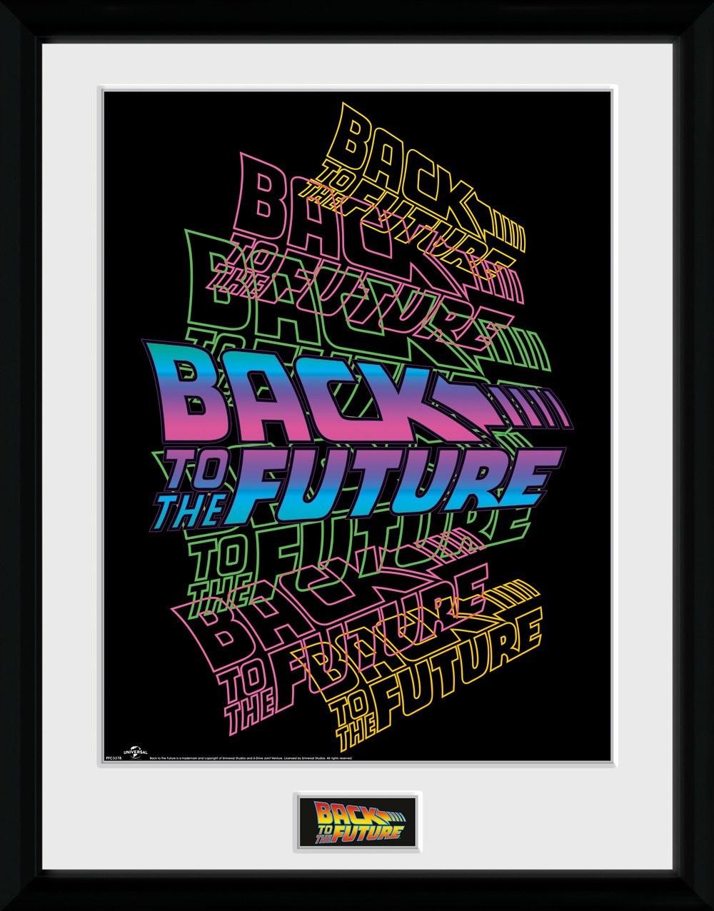 Back To The Future Neon Framed Poster Buy At Europosters