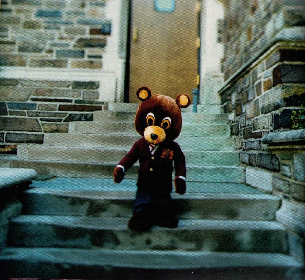 This Is The Bear Mascot That Kanye West Uses To Adorn His Older