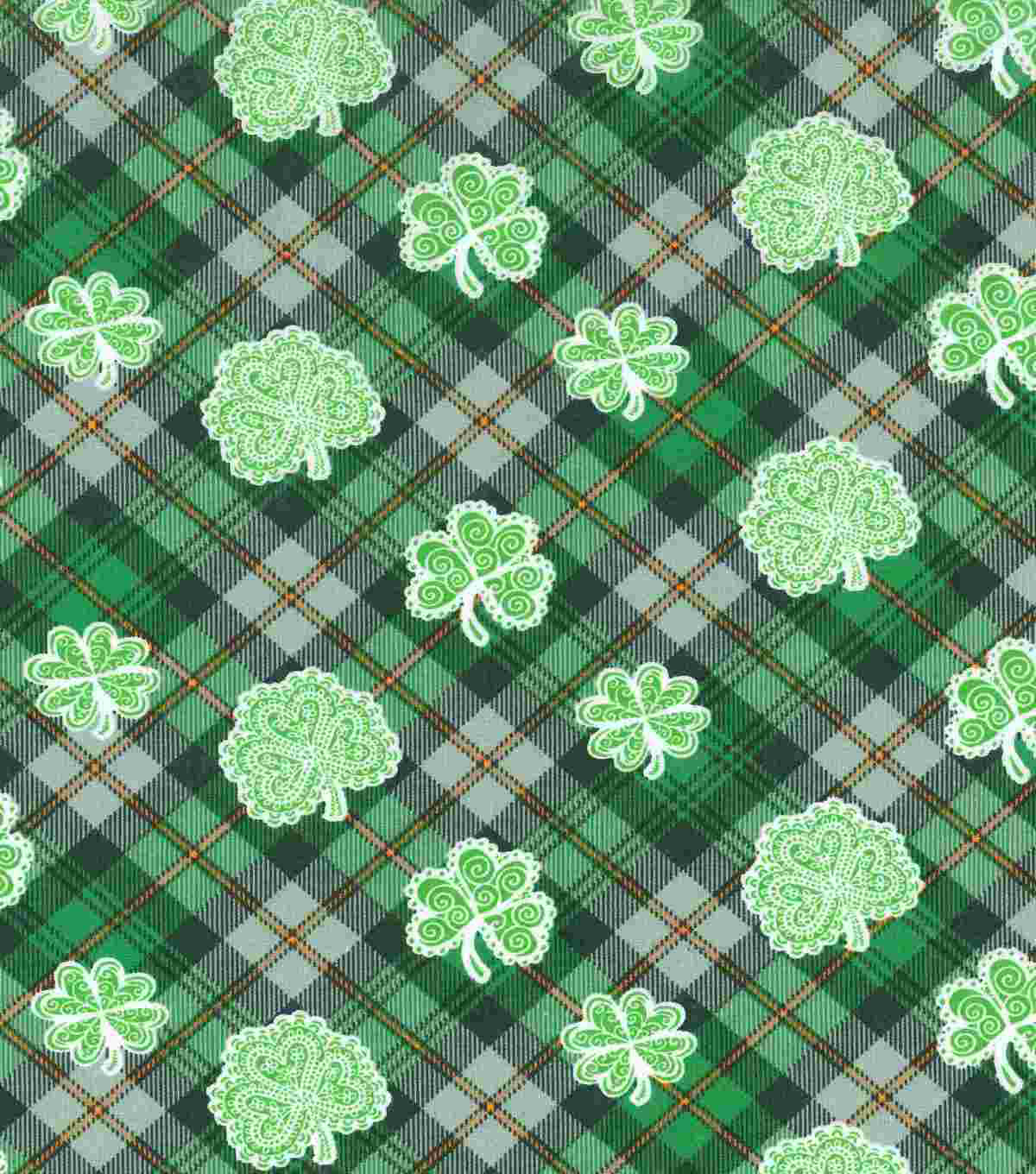 St Patrick S Day Fabric Celtic Shamrock Plaid Joann