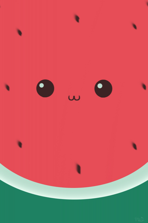 Fun Funny Unique Wallpaper Watermelon Cute