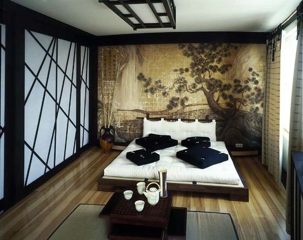 Serene and tranquil Asian inspired bedroom interiors