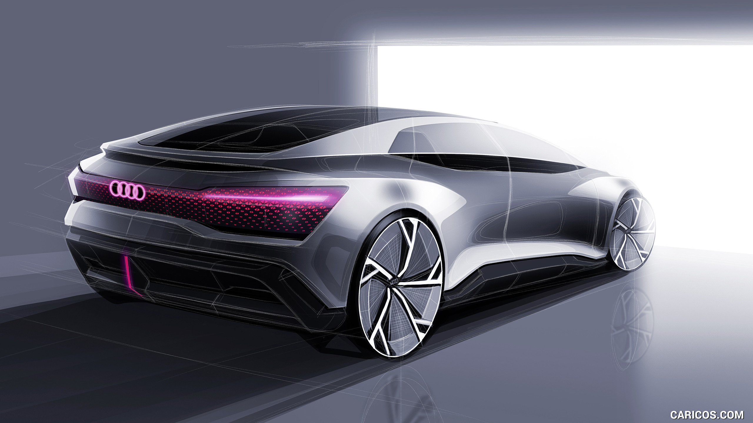 Audi Shanghai ETron concept sketch shows off razorthin headlights  CNET