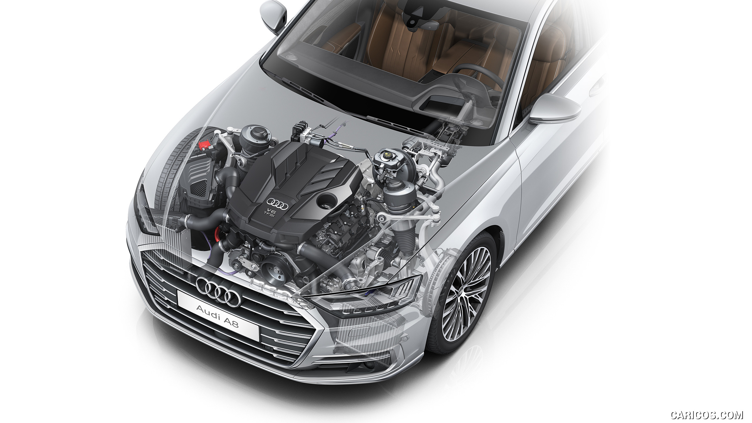 Audi A8 V6 Tfsi Engine HD Wallpaper